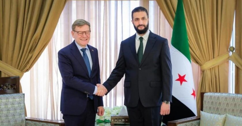 Suriye Devlet Başkanı Eş-Şara, Almanya Dışişleri Bakanı Vadevol’u kabul etti
