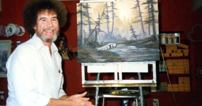 Ressam Bob Ross’un tabloları kamu televizyonlarına destek için satışa çıkıyor